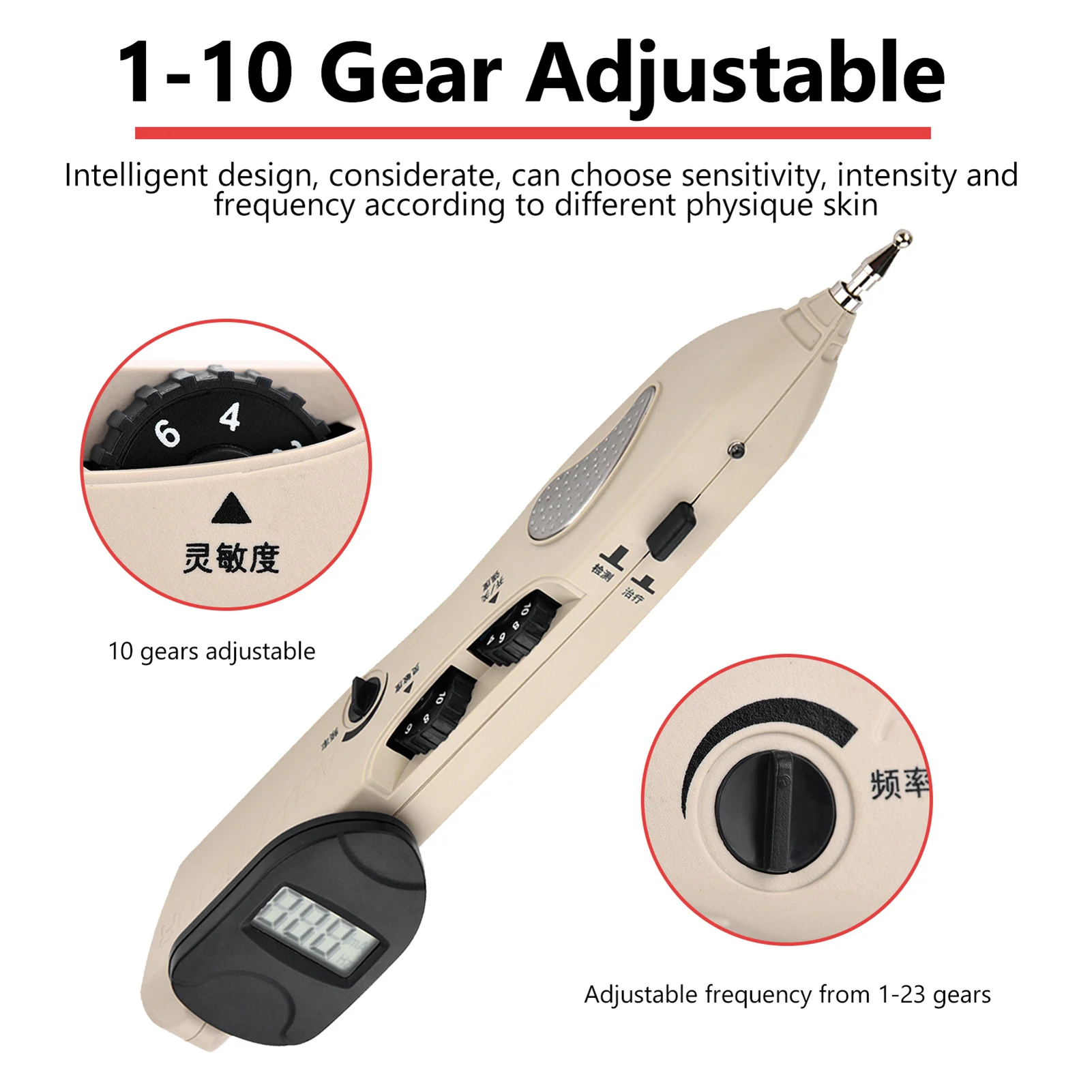 Electronic Acupuncture Pen Tens Point Detector Acupuntura Massage Pain Therapy Acupuncture Meridian Energy Pen Muscle Stimulator - Image 2