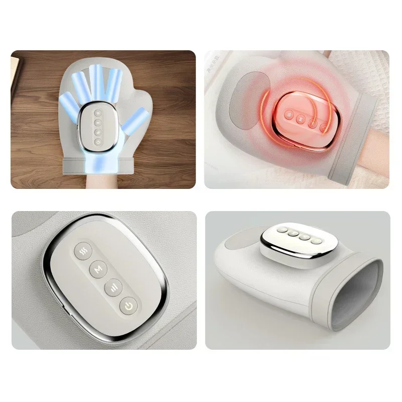 Intelligent Hot Compress Hand Massager Electric Finger Massager Air Compression Vibration Massage For Finger Palm Fatigue Relax - Image 5