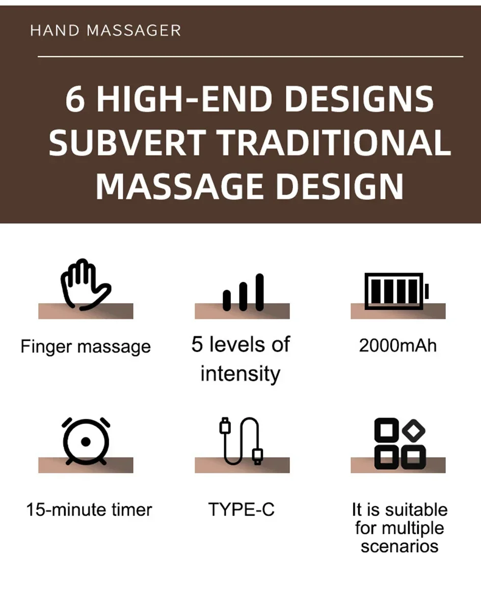 Intelligent Hot Compress Hand Massager Electric Finger Massager Air Compression Vibration Massage For Finger Palm Fatigue Relax Intelligent Hot Compress Hand Massager Electric Finger Massager Air Compression Vibration Massage For Finger Palm Fatigue Relax