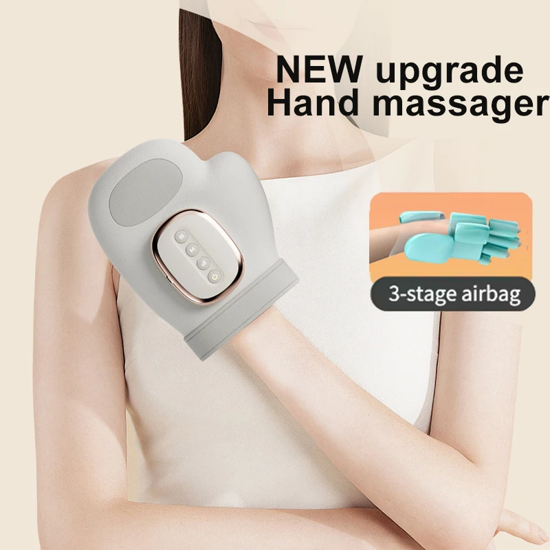 Intelligent Hot Compress Hand Massager Electric Finger Massager Air Compression Vibration Massage For Finger Palm Fatigue Relax - Image 2