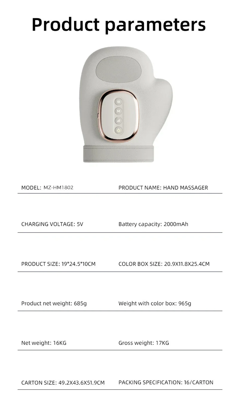Intelligent Hot Compress Hand Massager Electric Finger Massager Air Compression Vibration Massage For Finger Palm Fatigue Relax Intelligent Hot Compress Hand Massager Electric Finger Massager Air Compression Vibration Massage For Finger Palm Fatigue Relax