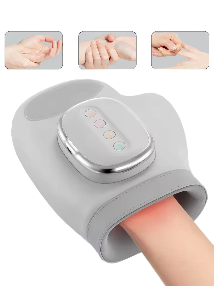Intelligent Hot Compress Hand Massager Electric Finger Massager Air Compression Vibration Massage For Finger Palm Fatigue Relax Intelligent Hot Compress Hand Massager Electric Finger Massager Air Compression Vibration Massage For Finger Palm Fatigue Relax