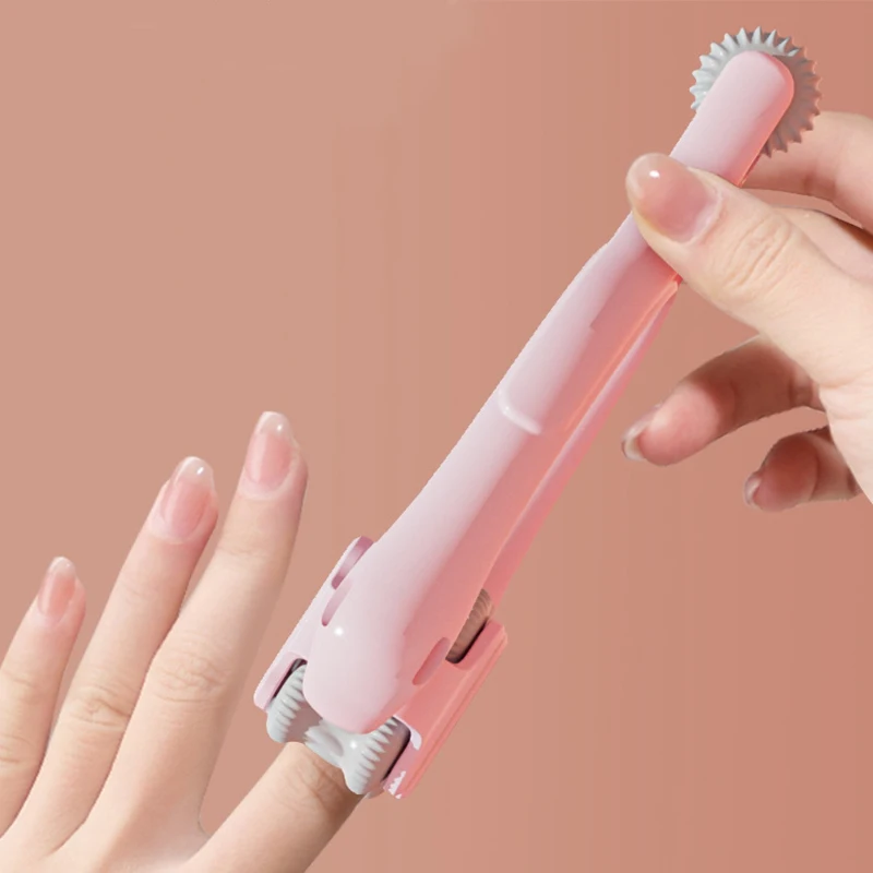 Finger Massager Dual-Row Roller Design Easy Use Relieve Finger Fatigue Portable Finger Joints Massager With Elastic Handle Finger Massager Dual-Row Roller Design Easy Use Relieve Finger Fatigue Portable Finger Joints Massager With Elastic Handle