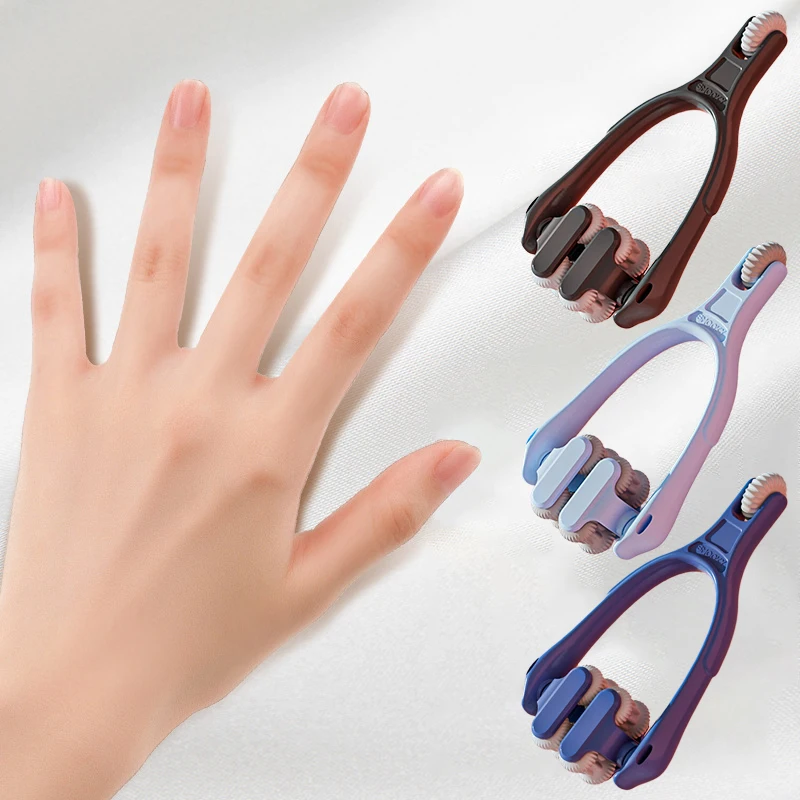 Finger Massager Dual-Row Roller Design Easy Use Relieve Finger Fatigue Portable Finger Joints Massager With Elastic Handle Finger Massager Dual-Row Roller Design Easy Use Relieve Finger Fatigue Portable Finger Joints Massager With Elastic Handle