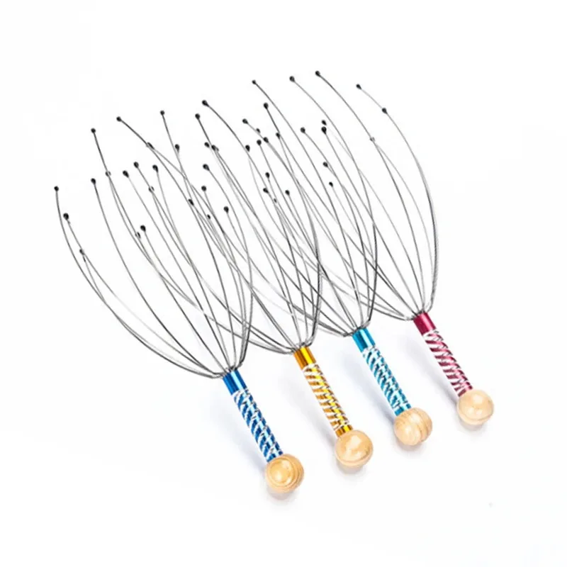 Octopus Head Massager Scratching Scalp Relaxation Relief Body Massager Scratcher Relieves Tension Health Care Tools Random - Image 6