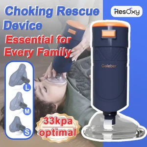 Resoxy Portable Anti Choking Machine Heimlich Emergency Airway Assist Device with Strong Suction for Home First Aid Device