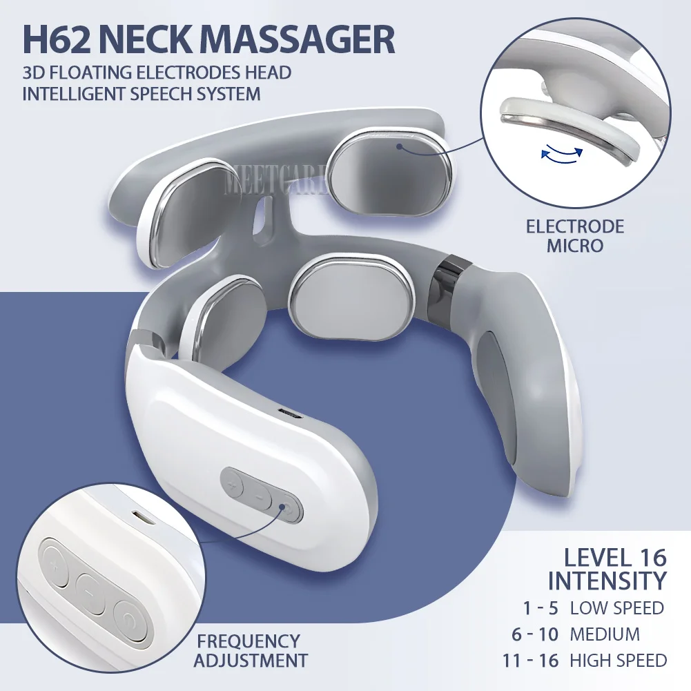 TENS Pulse Back Neck Massage Wireless Smart Sholder Cervical Massager Heating Muscle Punch Beating Health Care Tool TENS Pulse Back Neck Massage Wireless Smart Sholder Cervical Massager Heating Muscle Punch Beating Health Care Tool