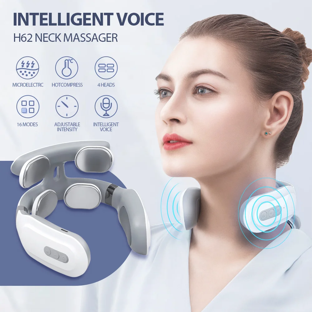 TENS Pulse Back Neck Massage Wireless Smart Sholder Cervical Massager Heating Muscle Punch Beating Health Care Tool - Image 6