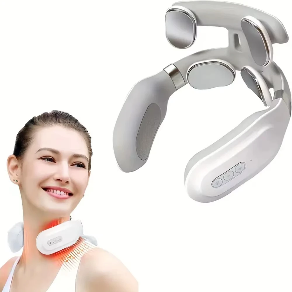 Portable Smart Neck Massager USB Charging for Cervical Pain Relief for Neck PainElectric Deep Tissue Massager for Neck Portable Smart Neck Massager USB Charging for Cervical Pain Relief for Neck PainElectric Deep Tissue Massager for Neck