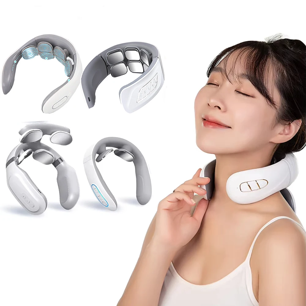 Portable Smart Neck Massager USB Charging for Cervical Pain Relief for Neck PainElectric Deep Tissue Massager for Neck Portable Smart Neck Massager USB Charging for Cervical Pain Relief for Neck PainElectric Deep Tissue Massager for Neck
