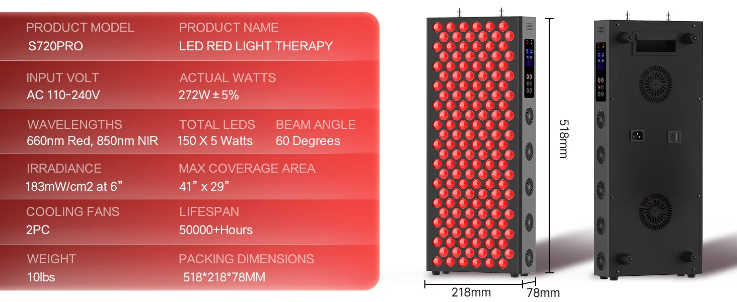 Double Chip Timing Led Red Light Therapy Panel Lamp 660nm Near Infrared Therapy Light 850nm LED Beauty Devices for Face and Body Double Chip Timing Led Red Light Therapy Panel Lamp 660nm Near Infrared Therapy Light 850nm LED Beauty Devices for Face and Body