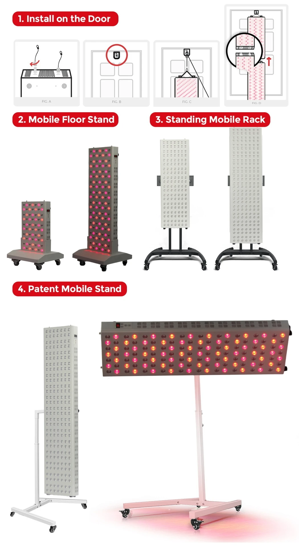 Double Chip Timing Led Red Light Therapy Panel Lamp 660nm Near Infrared Therapy Light 850nm LED Beauty Devices for Face and Body Double Chip Timing Led Red Light Therapy Panel Lamp 660nm Near Infrared Therapy Light 850nm LED Beauty Devices for Face and Body