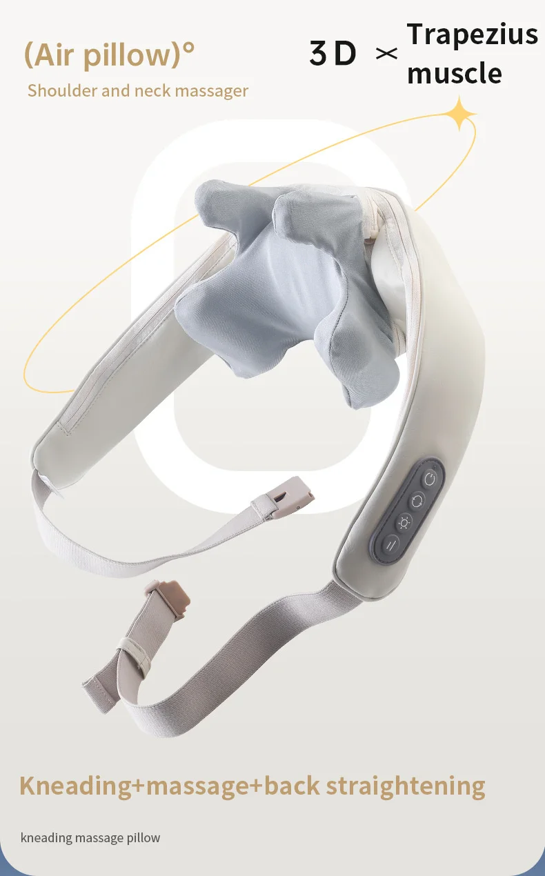 Foreverlily 26W Brushless Motor Neck And Shoulder Massager Wireless Shoulder And Back Kneading Massage Shawl Neck masajeador Foreverlily 26W Brushless Motor Neck And Shoulder Massager Wireless Shoulder And Back Kneading Massage Shawl Neck masajeador