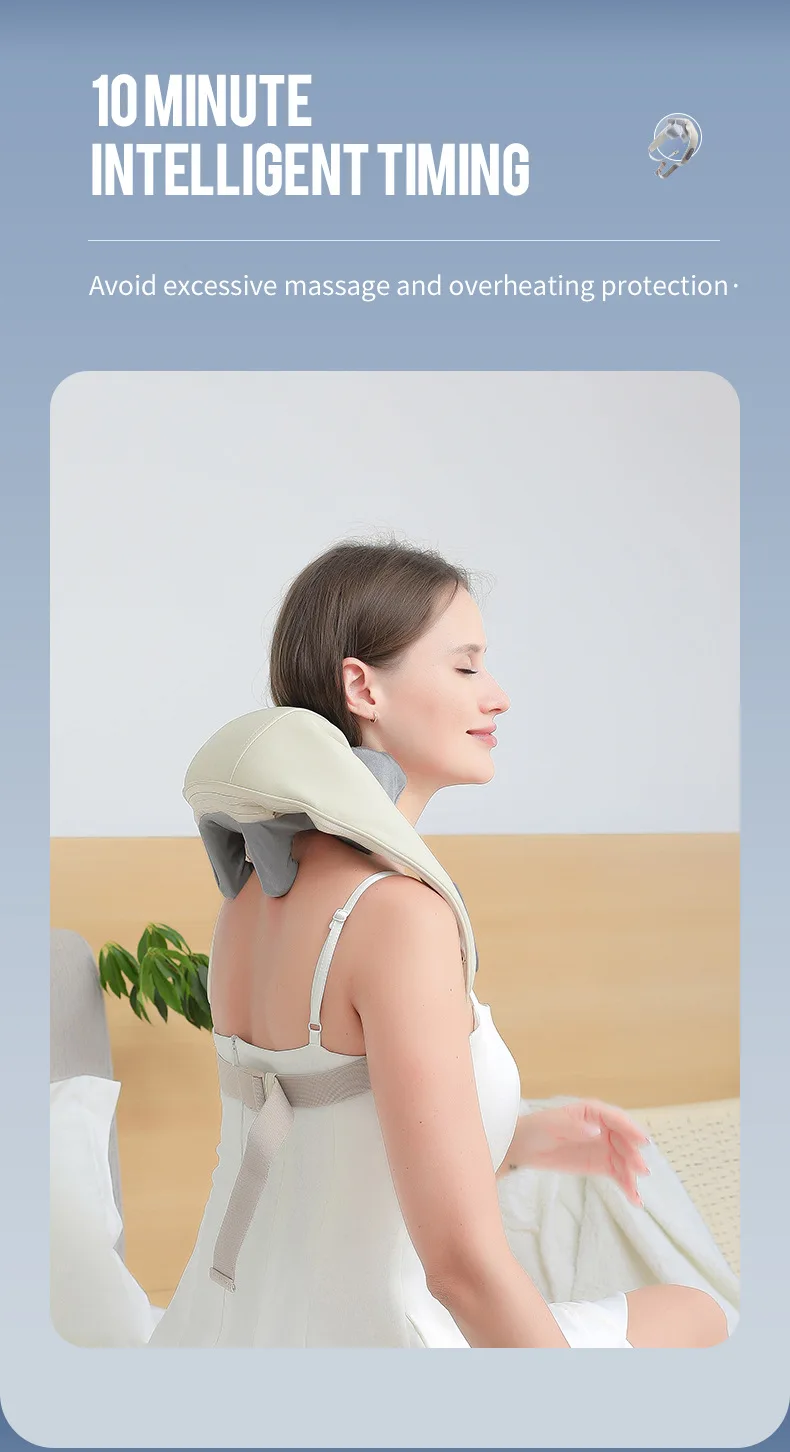 Foreverlily 26W Brushless Motor Neck And Shoulder Massager Wireless Shoulder And Back Kneading Massage Shawl Neck masajeador Foreverlily 26W Brushless Motor Neck And Shoulder Massager Wireless Shoulder And Back Kneading Massage Shawl Neck masajeador