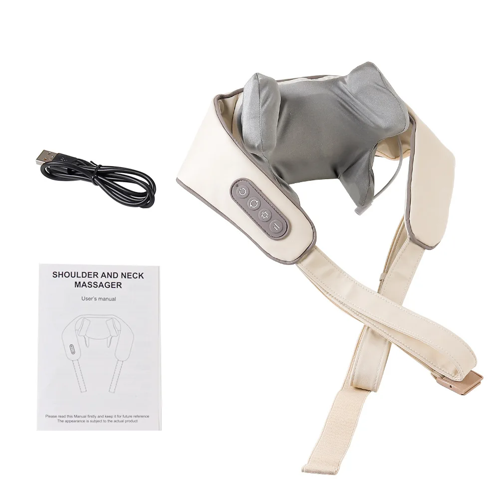 Foreverlily 26W Brushless Motor Neck And Shoulder Massager Wireless Shoulder And Back Kneading Massage Shawl Neck masajeador Foreverlily 26W Brushless Motor Neck And Shoulder Massager Wireless Shoulder And Back Kneading Massage Shawl Neck masajeador