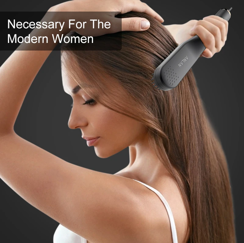 ANLAN Beard Hair Straightening Brush Hot Heated Comb Men Beard Multifunctional Straightener Ceramic Comb Quick Hair Styler ANLAN Beard Hair Straightening Brush Hot Heated Comb Men Beard Multifunctional Straightener Ceramic Comb Quick Hair Styler