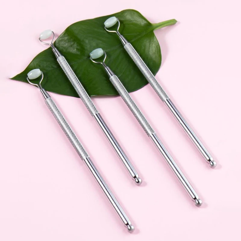 Eye Anti-Wrinkle Natural Jade Roller Scraper Face Acupuncture Firming Anti-Aging Eye Bag Massager - Image 3