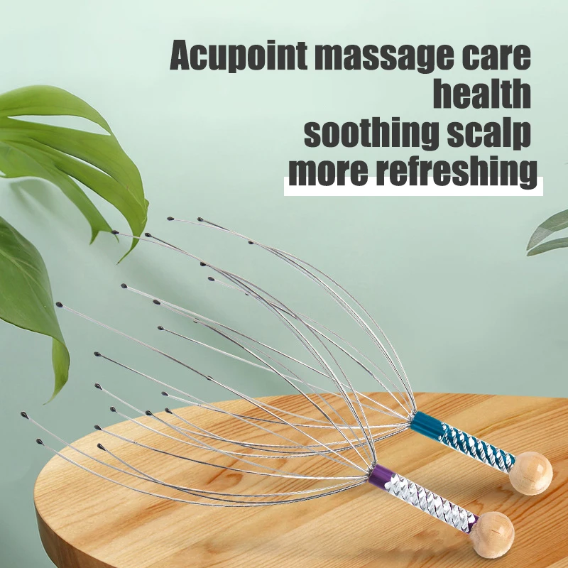 1/2PCS Head Massager Head Scratching Octopus Scalp Non Soul Extractor Divine Tool For Extracting Healthy And Healthy Hair - Image 2