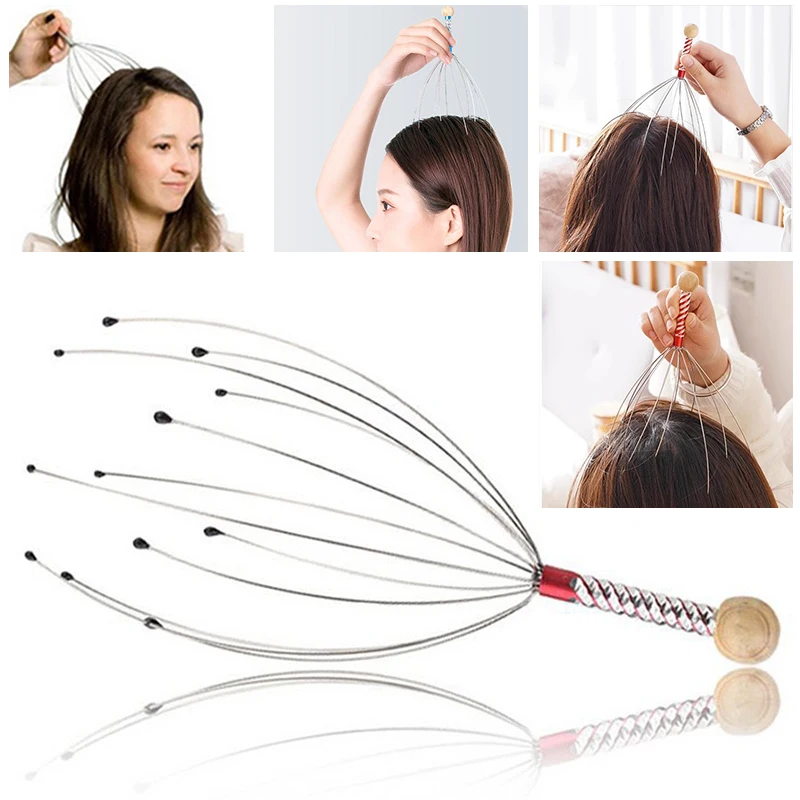 1/2PCS Head Massager Head Scratching Octopus Scalp Non Soul Extractor Divine Tool For Extracting Healthy And Healthy Hair - Image 6