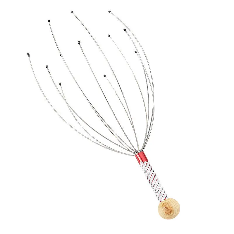 1PC Octopus Head Massager Stainless Steel Engraved Head Relaxer Brain Massage Claw Scalp Scratcher Itch Reliever Random Color 1PC Octopus Head Massager Stainless Steel Engraved Head Relaxer Brain Massage Claw Scalp Scratcher Itch Reliever Random Color