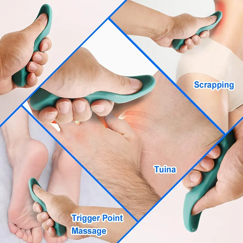 Manual Trigger Point Massage Tool and Thumb Saver for Full Body Deep Tissue Massage, with 3-Legged Massage Knobs, Stress Relief - Image 3