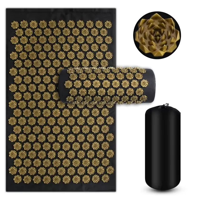 Acupressure Yoga Mat Kuznetsov's Applicator Cushion Sensi Massage Body Needles With Spikes Pillow Foot Massager Fitness Pilates Acupressure Yoga Mat Kuznetsov's Applicator Cushion Sensi Massage Body Needles With Spikes Pillow Foot Massager Fitness Pilates