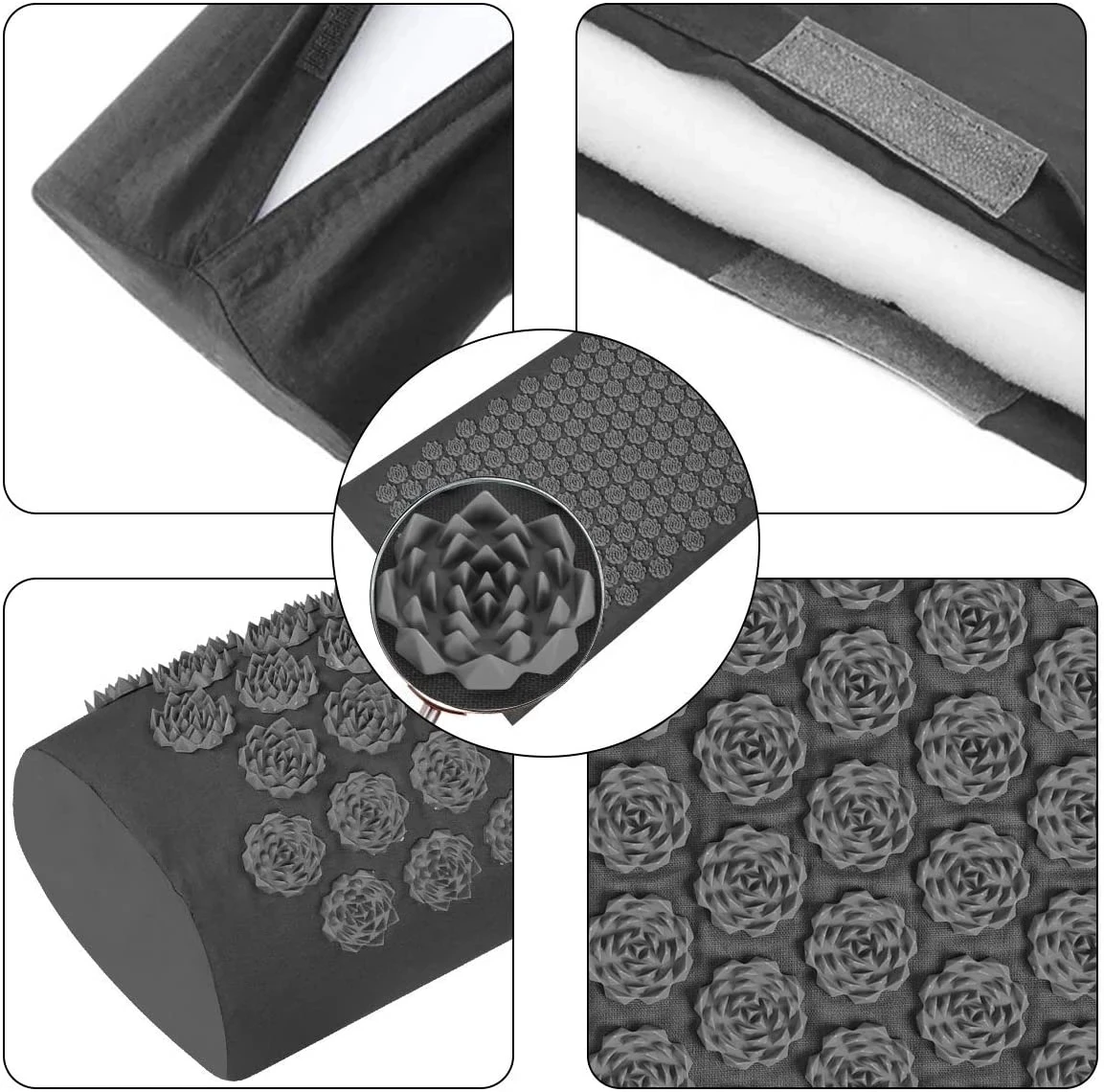 Acupressure Yoga Mat Kuznetsov's Applicator Cushion Sensi Massage Body Needles With Spikes Pillow Foot Massager Fitness Pilates - Image 6
