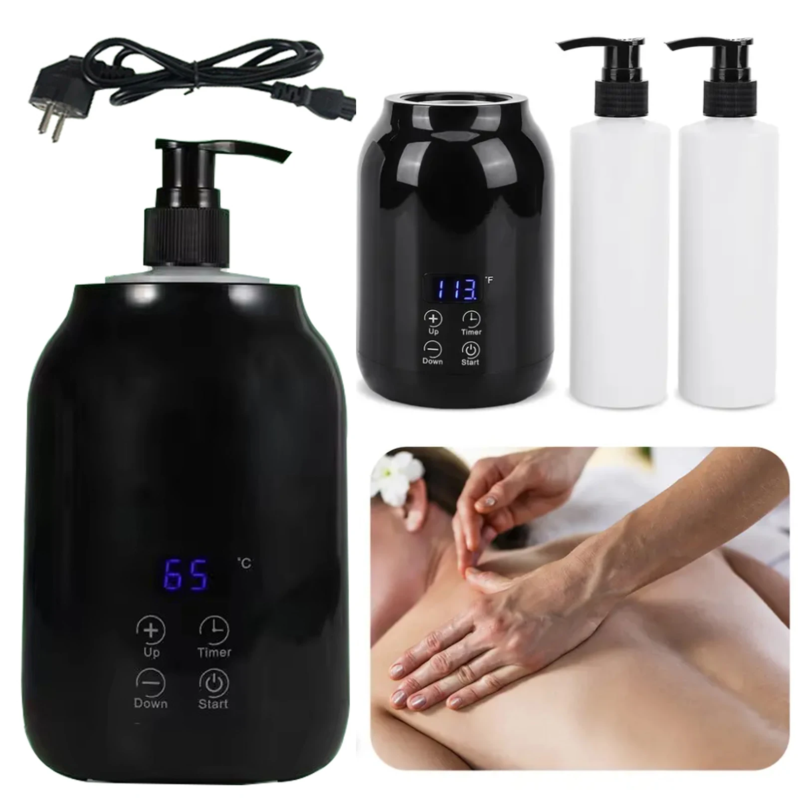 NEW Massage Oil Warmer Digital Lotion Cream Heater 2 Heat Modes Lotion Warmer Fast Heat Lotion Warmer LED Display with Timer NEW Massage Oil Warmer Digital Lotion Cream Heater 2 Heat Modes Lotion Warmer Fast Heat Lotion Warmer LED Display with Timer