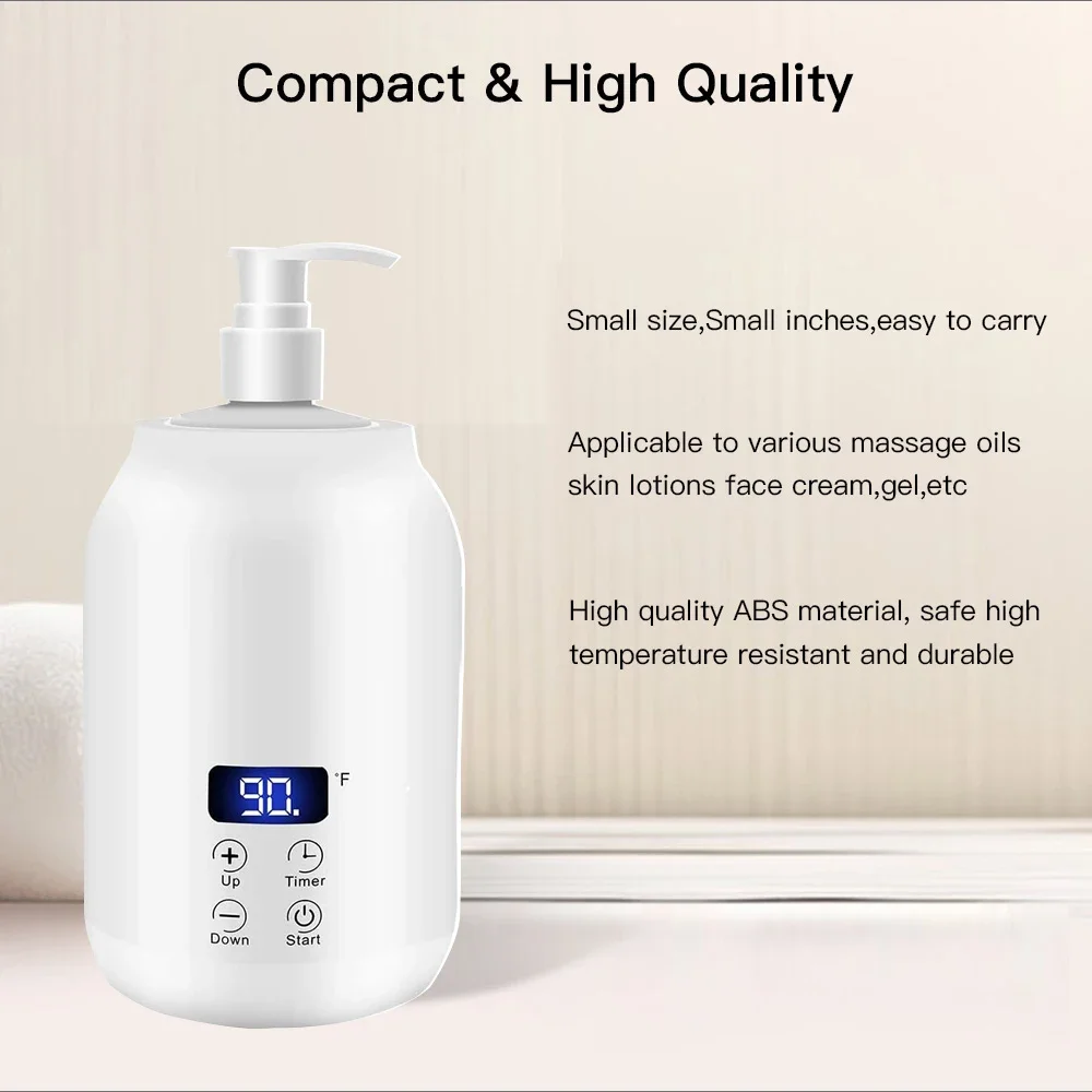 NEW Massage Oil Warmer Digital Lotion Cream Heater 2 Heat Modes Lotion Warmer Fast Heat Lotion Warmer LED Display with Timer NEW Massage Oil Warmer Digital Lotion Cream Heater 2 Heat Modes Lotion Warmer Fast Heat Lotion Warmer LED Display with Timer