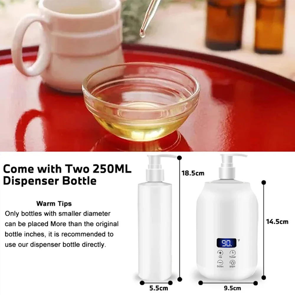 NEW Massage Oil Warmer Digital Lotion Cream Heater 2 Heat Modes Lotion Warmer Fast Heat Lotion Warmer LED Display with Timer NEW Massage Oil Warmer Digital Lotion Cream Heater 2 Heat Modes Lotion Warmer Fast Heat Lotion Warmer LED Display with Timer