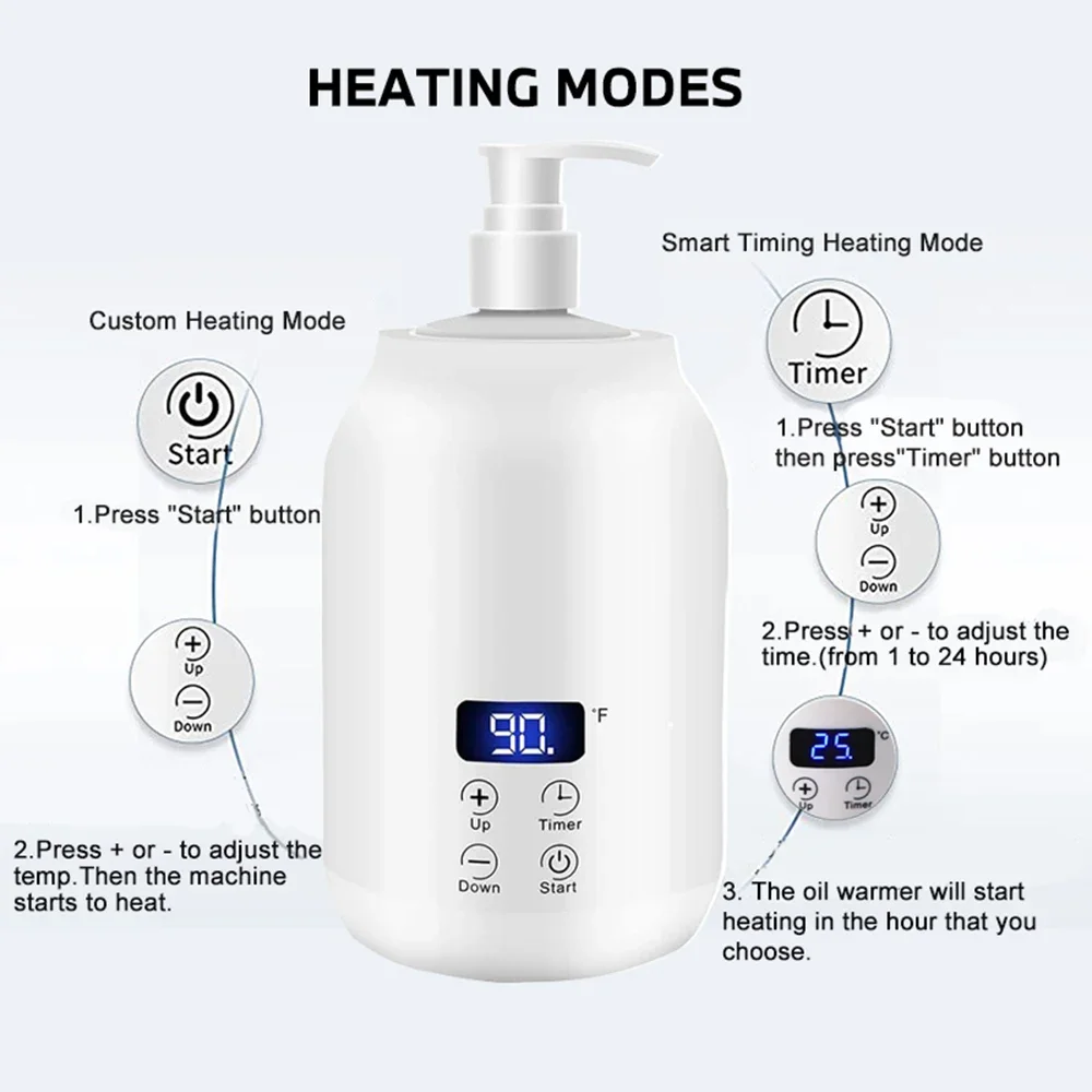 NEW Massage Oil Warmer Digital Lotion Cream Heater 2 Heat Modes Lotion Warmer Fast Heat Lotion Warmer LED Display with Timer NEW Massage Oil Warmer Digital Lotion Cream Heater 2 Heat Modes Lotion Warmer Fast Heat Lotion Warmer LED Display with Timer