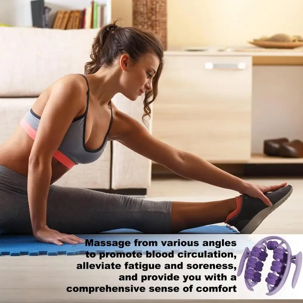 1Pc Relax Ring Clamp Leg Massager 360°All-Round Massage 26 Wheel Body Massager Relief Fatigue Roller Massage Calf Muscle Relaxer 1Pc Relax Ring Clamp Leg Massager 360°All-Round Massage 26 Wheel Body Massager Relief Fatigue Roller Massage Calf Muscle Relaxer