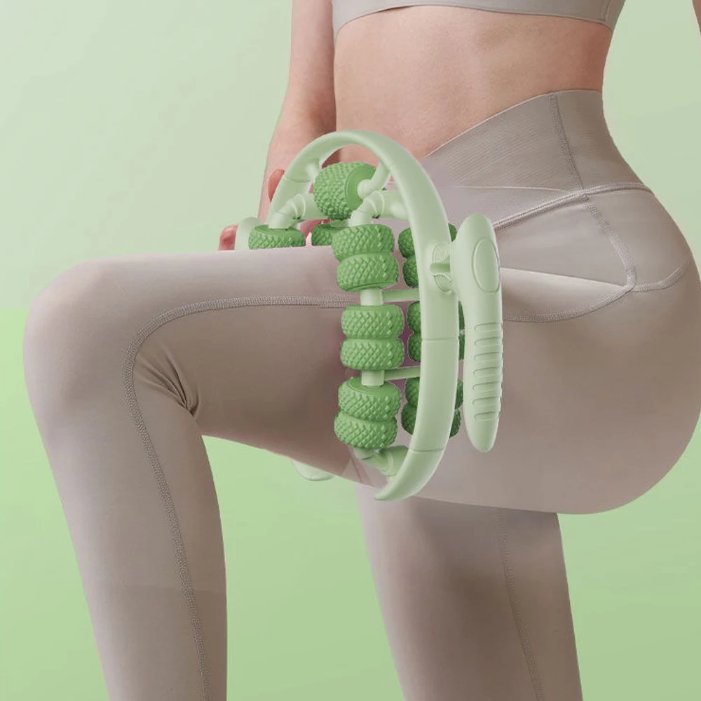 1Pc Relax Ring Clamp Leg Massager 360°All-Round Massage 26 Wheel Body Massager Relief Fatigue Roller Massage Calf Muscle Relaxer 1Pc Relax Ring Clamp Leg Massager 360°All-Round Massage 26 Wheel Body Massager Relief Fatigue Roller Massage Calf Muscle Relaxer