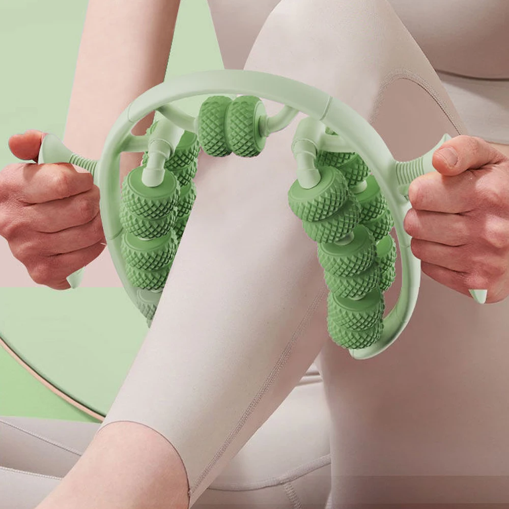 1Pc Relax Ring Clamp Leg Massager 360°All-Round Massage 26 Wheel Body Massager Relief Fatigue Roller Massage Calf Muscle Relaxer 1Pc Relax Ring Clamp Leg Massager 360°All-Round Massage 26 Wheel Body Massager Relief Fatigue Roller Massage Calf Muscle Relaxer
