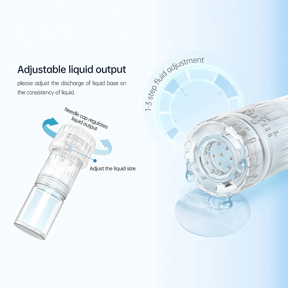 Hello Face H5 Derma pen Original Professional Derma Pen 2 in 1 EMS Automatic Microneedling pen - Image 5