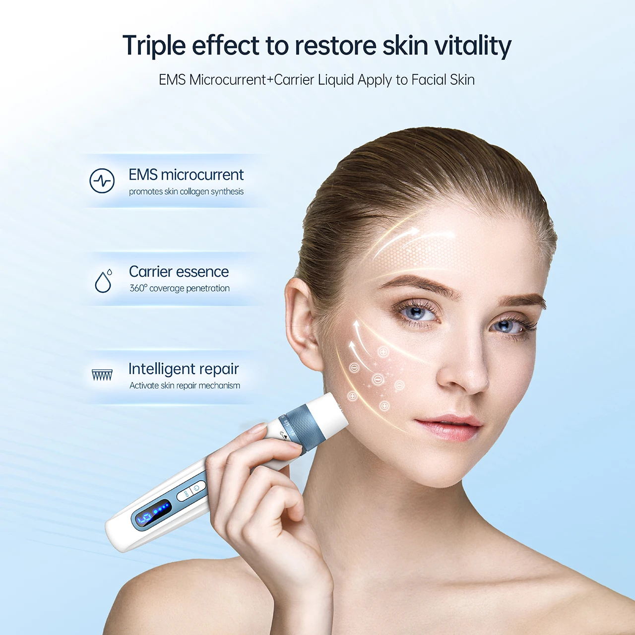 Hello Face H5 Derma pen Original Professional Derma Pen 2 in 1 EMS Automatic Microneedling pen - Image 2