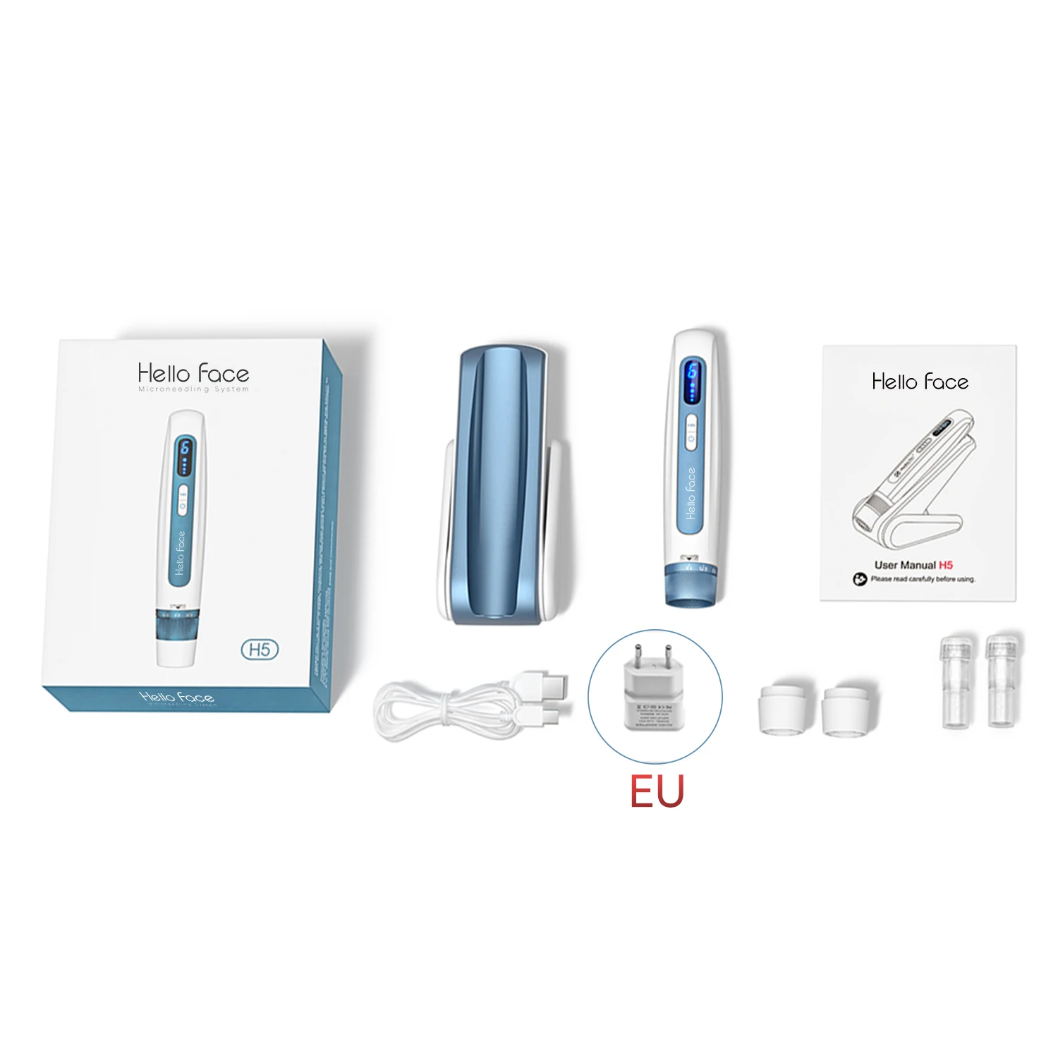 Hello Face H5 Derma pen Original Professional Derma Pen 2 in 1 EMS Automatic Microneedling pen Hello Face H5 Derma pen Original Professional Derma Pen 2 in 1 EMS Automatic Microneedling pen