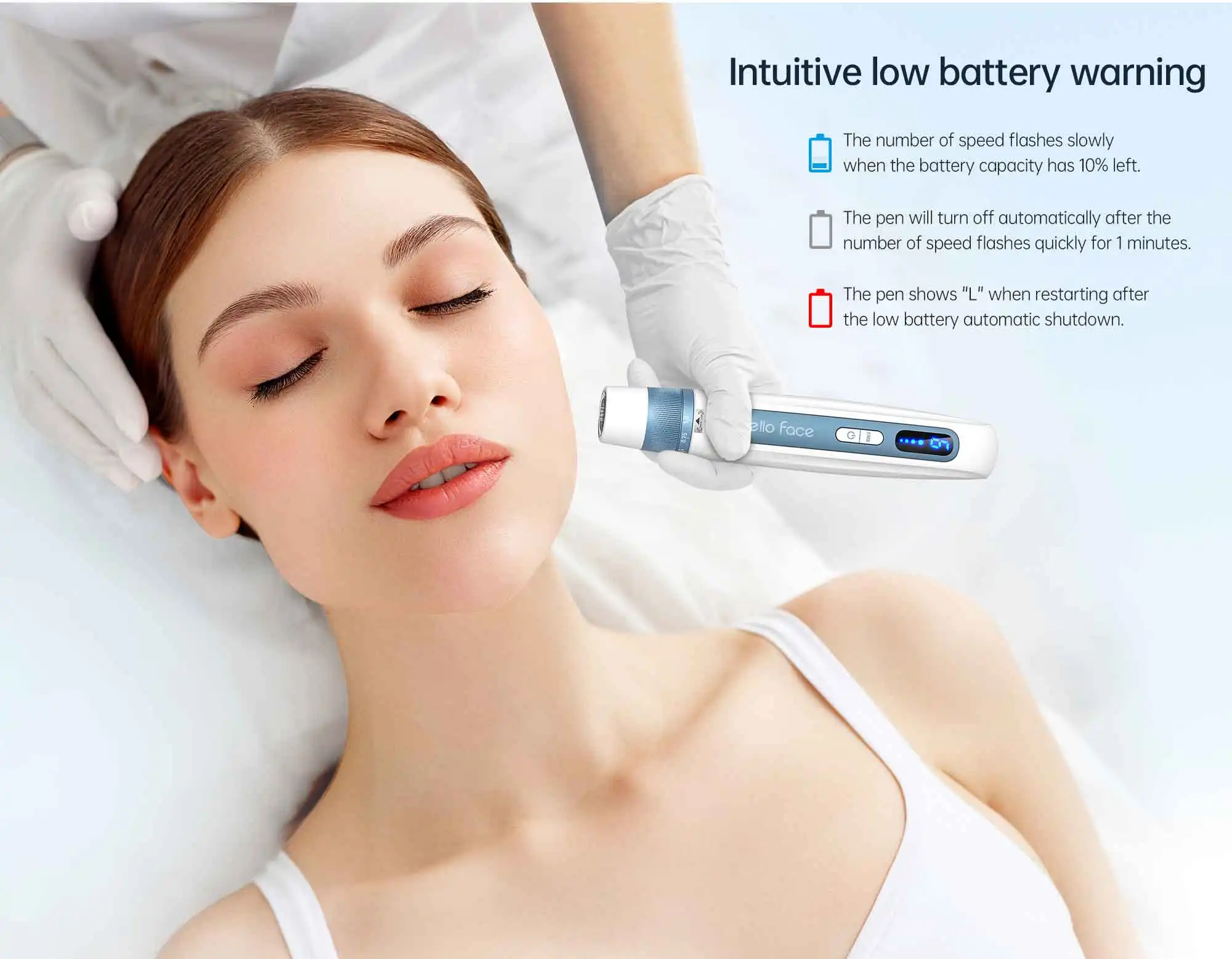 Hello Face H5 Derma pen Original Professional Derma Pen 2 in 1 EMS Automatic Microneedling pen Hello Face H5 Derma pen Original Professional Derma Pen 2 in 1 EMS Automatic Microneedling pen