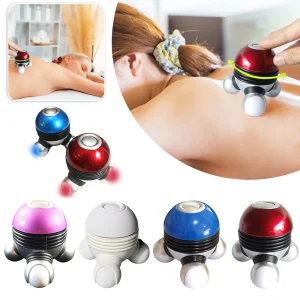 Mini Handheld Massager Electric Full Body Massager With Led Light Muscle Relaxation Portable Body Massage Device For Body Care