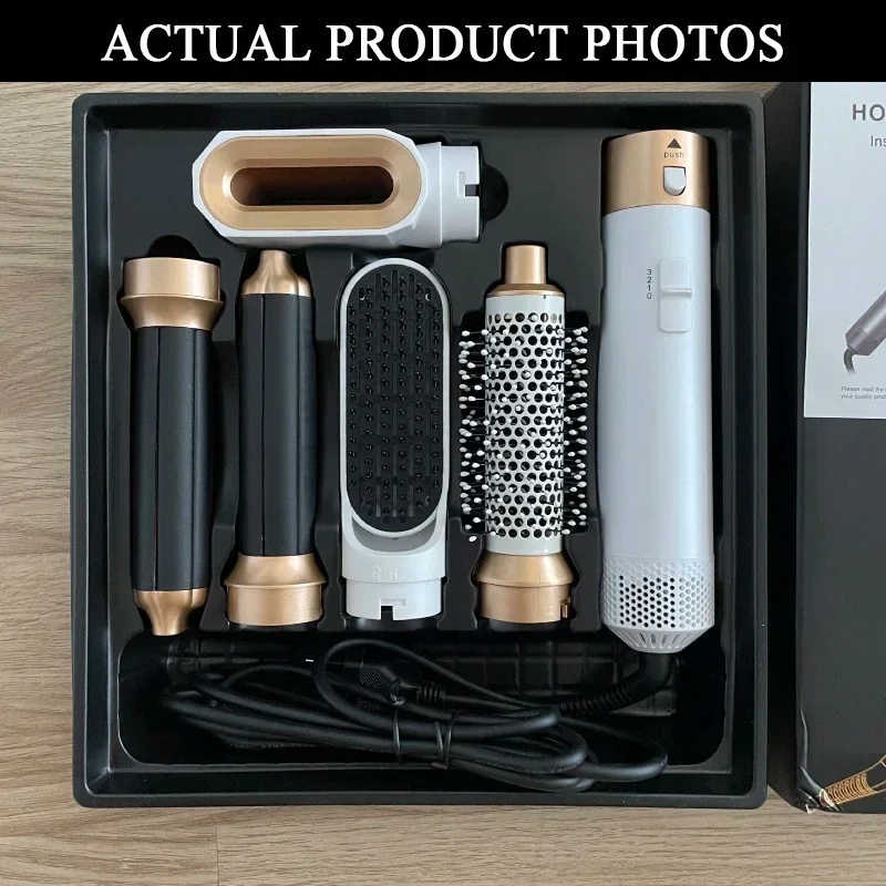 5 in 1 Hair Dryer Brush Hot Comb Set Professional Curling Iron Hair Straightener Styling Tool For Professional Hair Dryer - Image 6