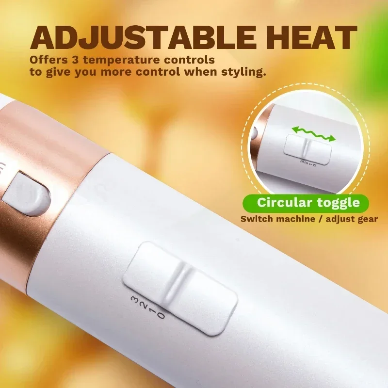 5 in 1 Hair Dryer Brush Hot Comb Set Professional Curling Iron Hair Straightener Styling Tool For Professional Hair Dryer - Image 5