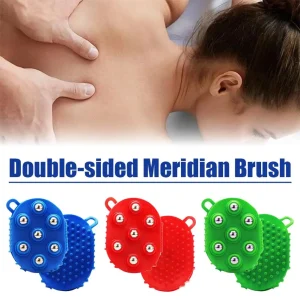 Hand Held Massager Full Body Massage Tool with Roller Ball Massager 360-degree-roller for Muscle Back Neck Joint Foot Leg
