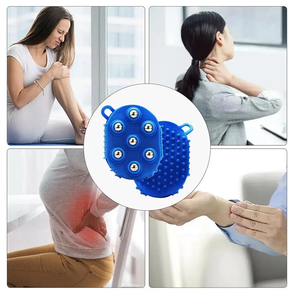 Hand Held Massager Full Body Massage Tool with Roller Ball Massager 360-degree-roller for Muscle Back Neck Joint Foot Leg - Image 4