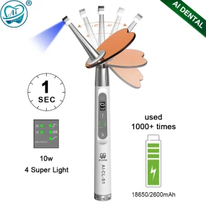AI-CL-S1 Dental Handpiece One Second Light Curing 80 Degree Shaking Head 360 Angle Rotating Portable Oral Equipment