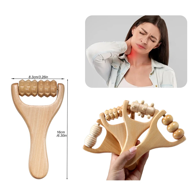 1Pcs Wooden Massage Roller, Multi-Functional Body Roller for Cellulite Reduction, Eases Muscle Tension ,Natural Muscle Roller 1Pcs Wooden Massage Roller, Multi-Functional Body Roller for Cellulite Reduction, Eases Muscle Tension ,Natural Muscle Roller