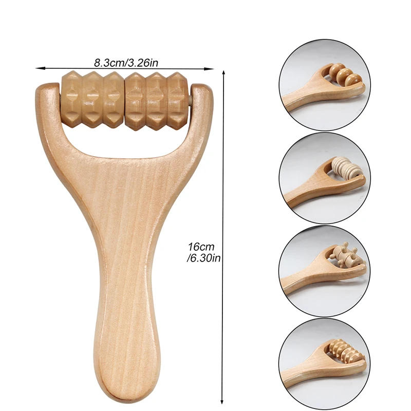 1Pcs Wooden Massage Roller, Multi-Functional Body Roller for Cellulite Reduction, Eases Muscle Tension ,Natural Muscle Roller 1Pcs Wooden Massage Roller, Multi-Functional Body Roller for Cellulite Reduction, Eases Muscle Tension ,Natural Muscle Roller