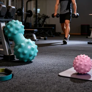 Textured TPR Massage Ball Dual Sided for Deep Tissue Relief Foot Arch Neck Shoulder Yoga Physio Roller Muscle Recovery