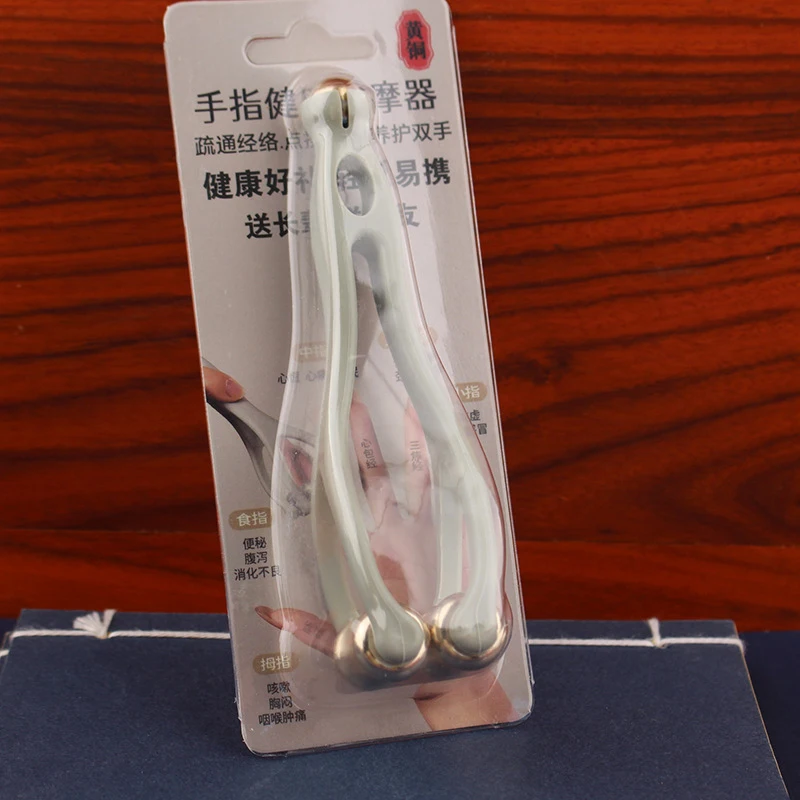 Finger Massage Dual-Row Roller Brass Roller Design Easy Use Relieve Finger Fatigue Promote Blood Portable Finger Massage Tool' Finger Massage Dual-Row Roller Brass Roller Design Easy Use Relieve Finger Fatigue Promote Blood Portable Finger Massage Tool'