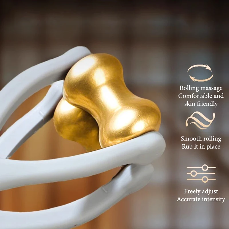 Finger Massage Dual-Row Roller Brass Roller Design Easy Use Relieve Finger Fatigue Promote Blood Portable Finger Massage Tool' Finger Massage Dual-Row Roller Brass Roller Design Easy Use Relieve Finger Fatigue Promote Blood Portable Finger Massage Tool'