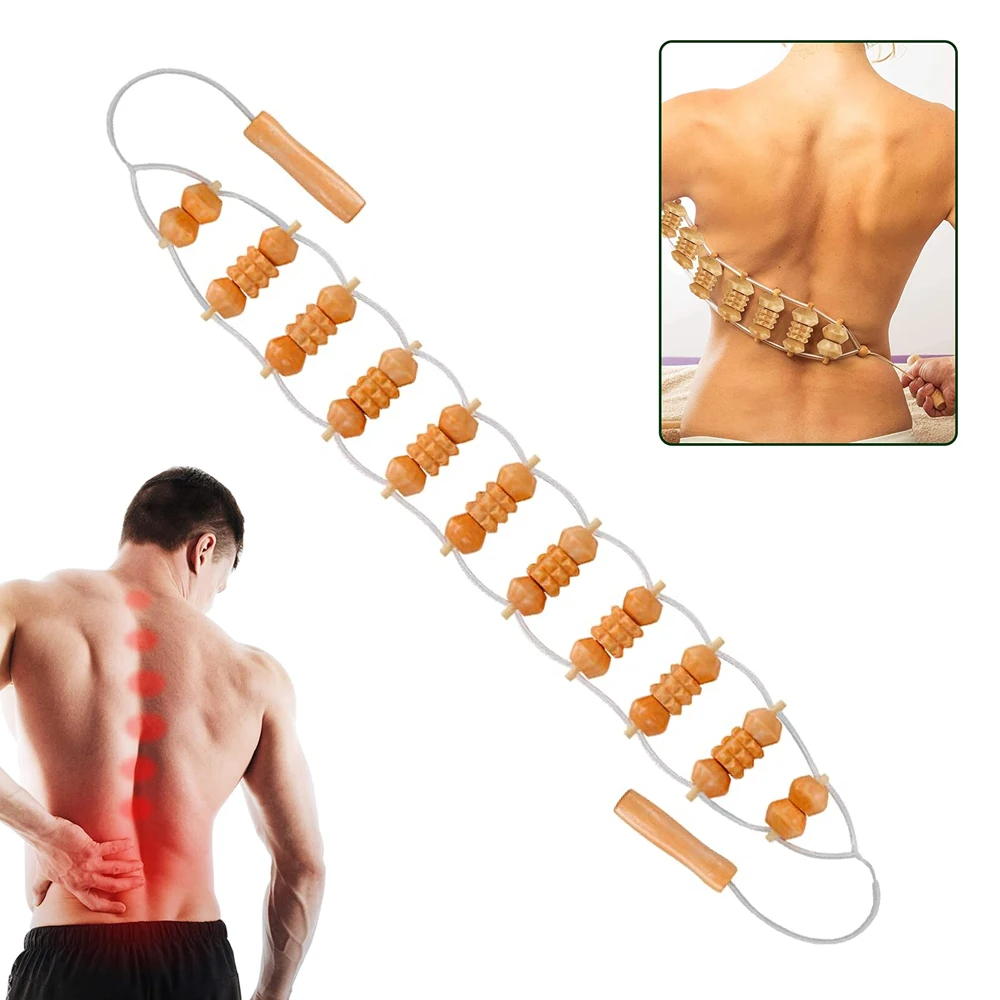 1Pcs Back Massager with Rollers and Rope,Multi-Functional Back Roller & Neck Massager,Eases Muscle Tension& Supports Skin Health 1Pcs Back Massager with Rollers and Rope,Multi-Functional Back Roller & Neck Massager,Eases Muscle Tension& Supports Skin Health